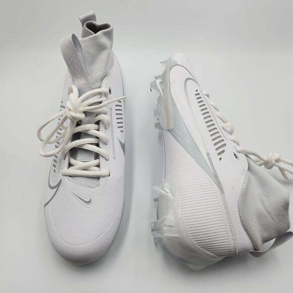 Mens Size 8.5 Nike Football Cleats Vapor Edge Pro 360 2 White Silver DA5456-100 main image 4